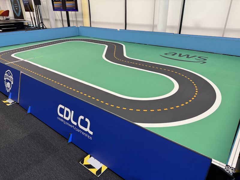 CDL event installation with a branded test track